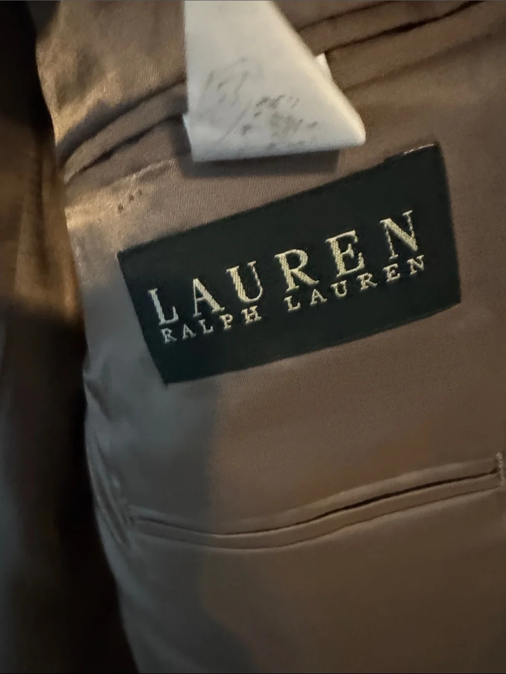 Lauren Ralph Lauren Men's Gray Two-Button Suit Jacket with Notch Lapel